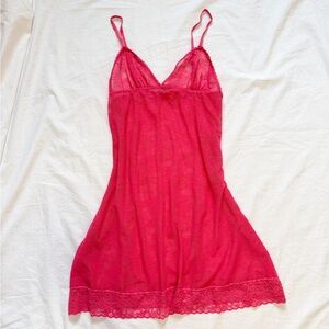 Honeydew Intimates Vibrant Pink Lace Chemise